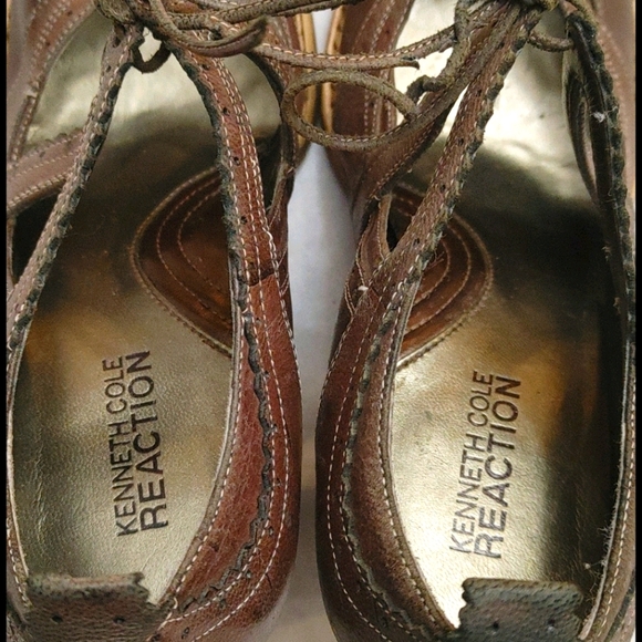 Kenneth Cole reaction retro vintage leather heels - Picture 2 of 8